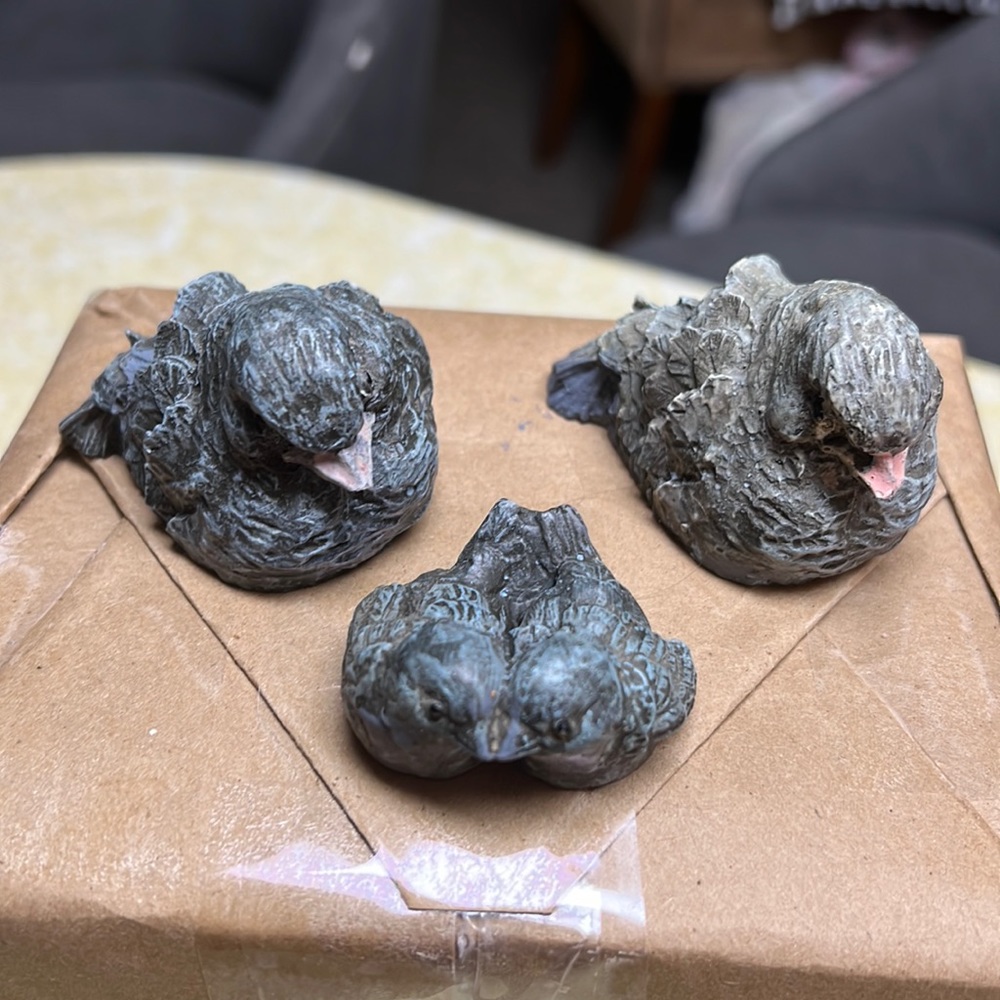 Set of bird family 3 piece